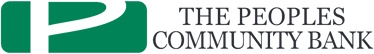 The Peoples Community Bank logo